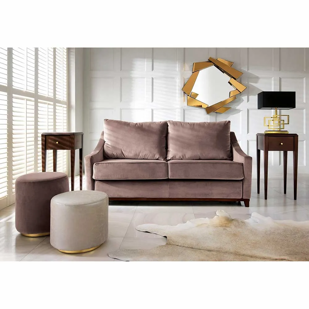 Stolik Emma 2-szufladowy, front drewniany - obrazek 4