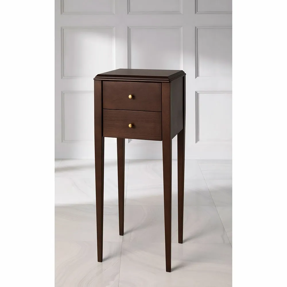 Stolik Emma 2-szufladowy, front drewniany - obrazek 3