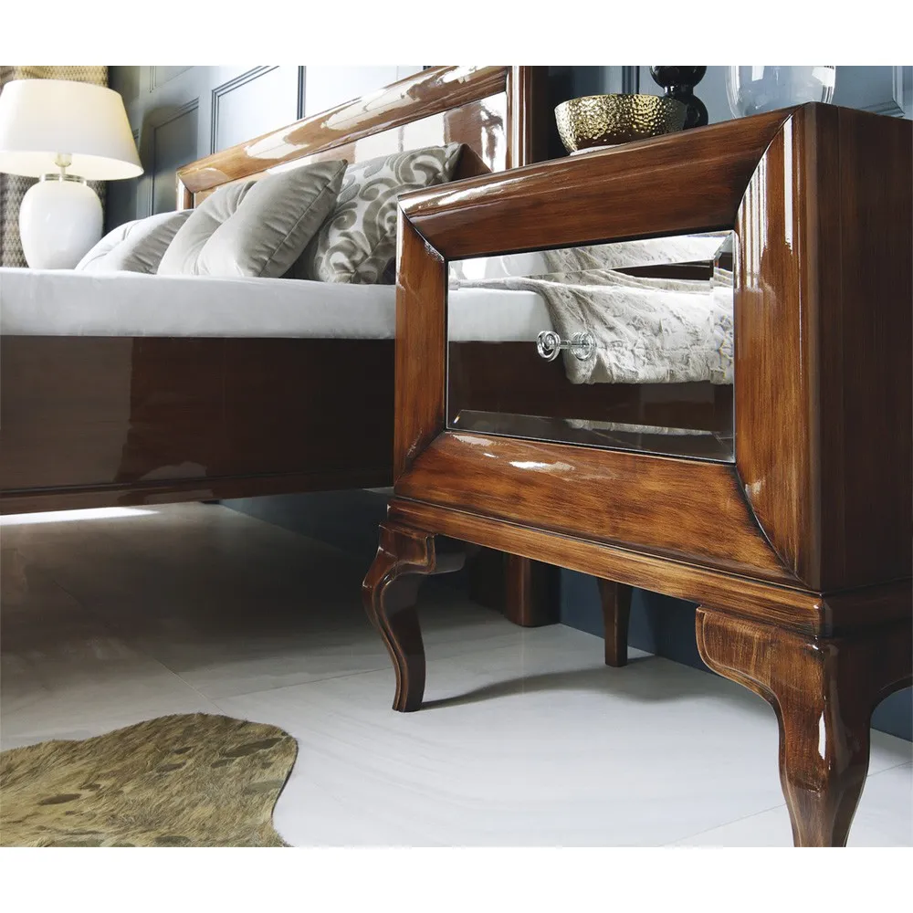 Szafka nocna Luna 1-szufladowa, front lustrzany - obrazek 2