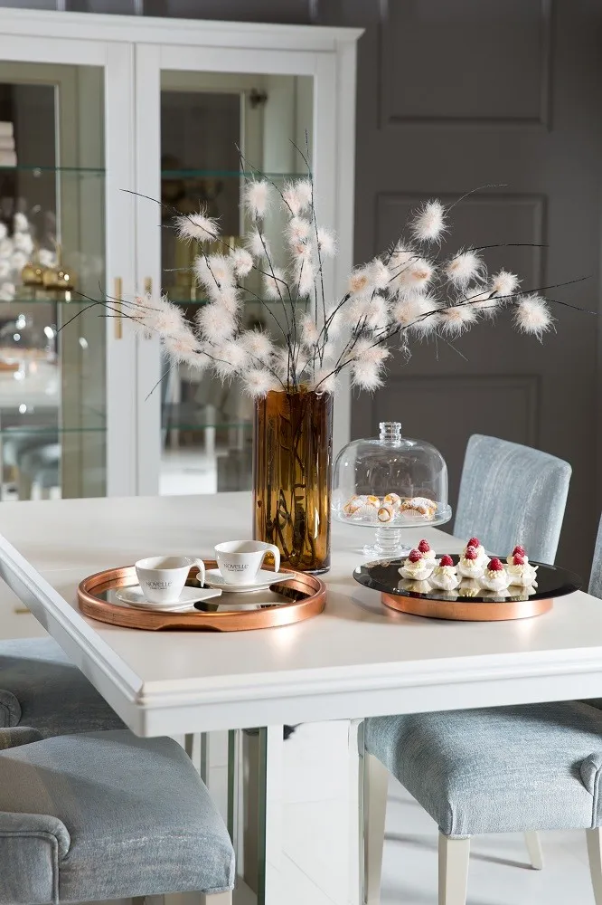 Taca lustrzana Ron na podstawie - miedziana duża - obrazek 5