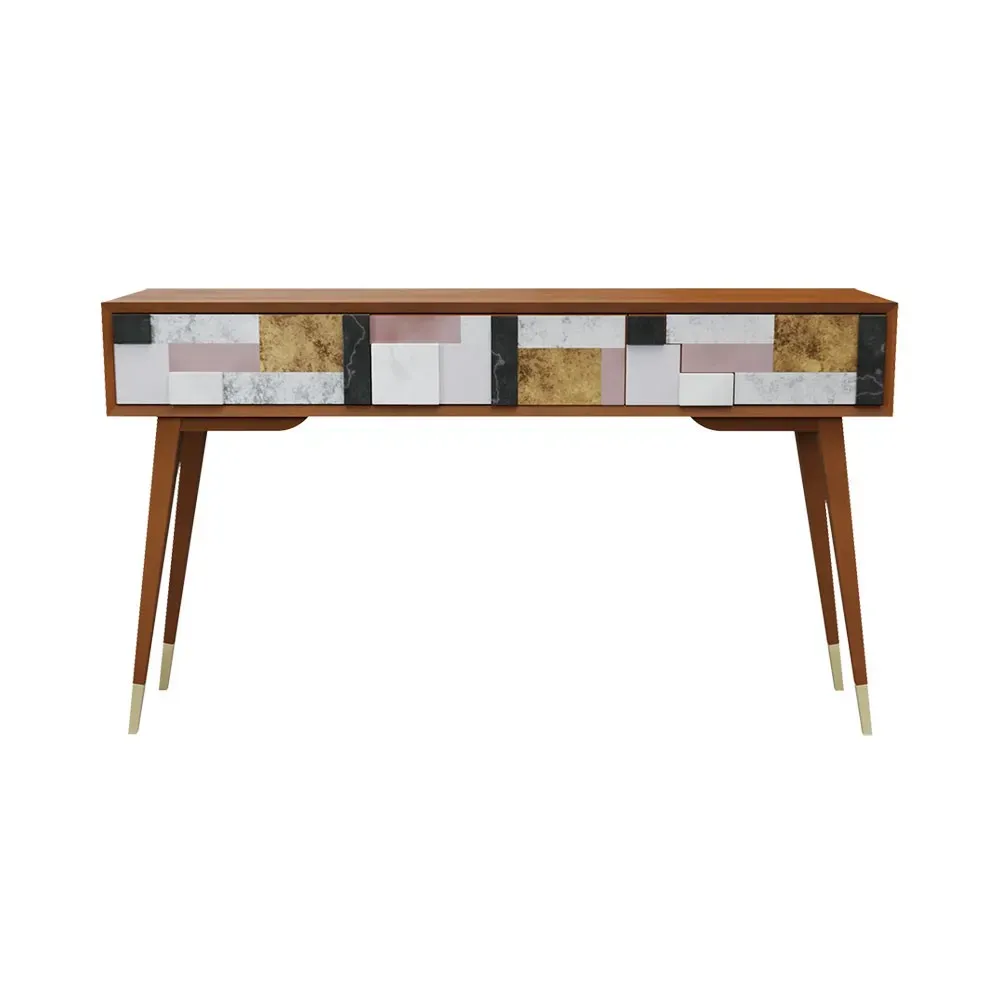 Konsola Gio 3-szufladowa, front mozaikowy