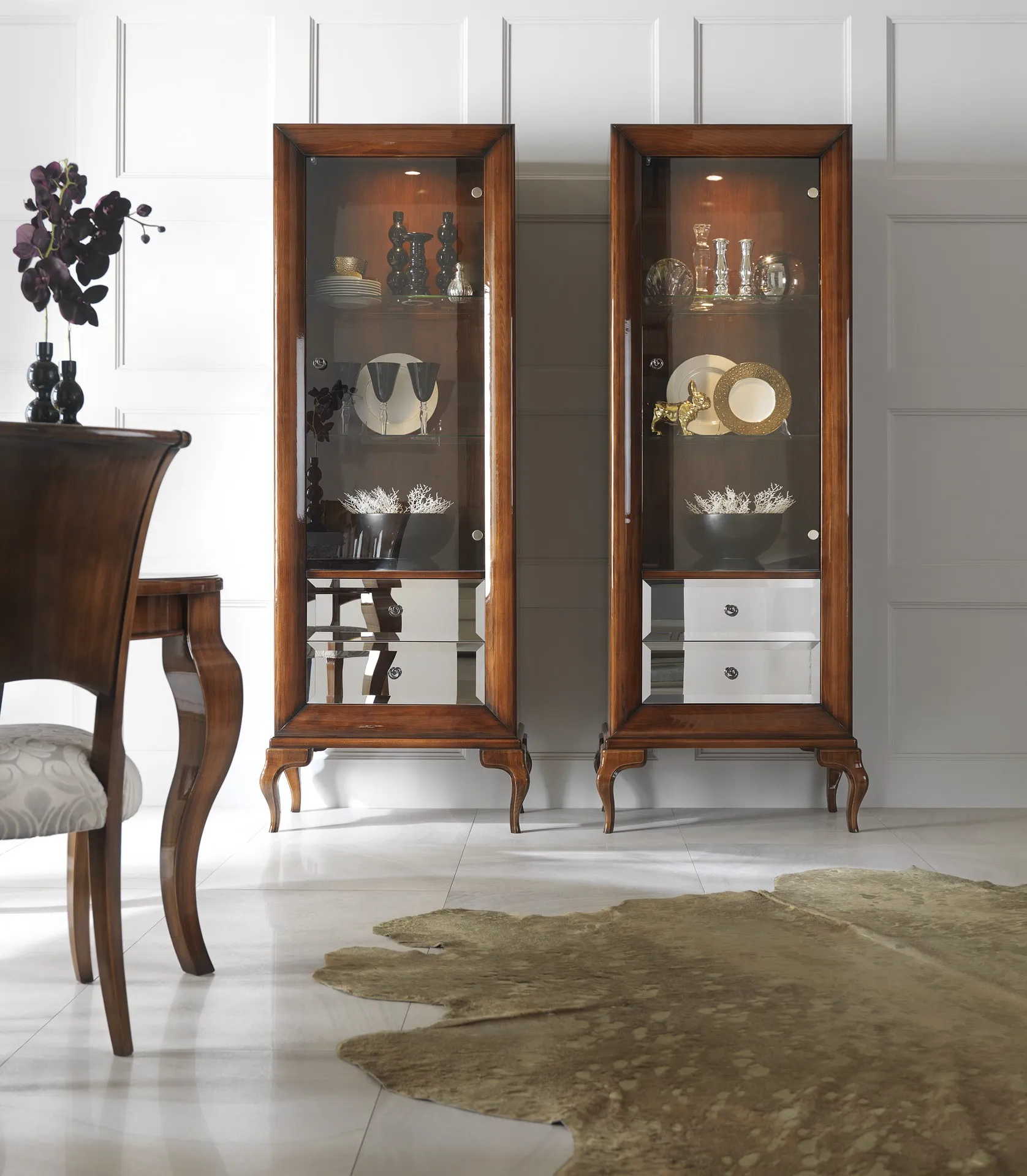 Witryna Luna 1-drzwiowa z oświetleniem - obrazek 2