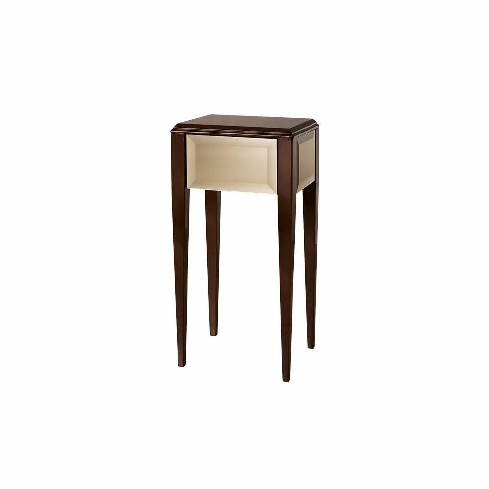 Stolik Emma 1-szufladowy, front lustrzany