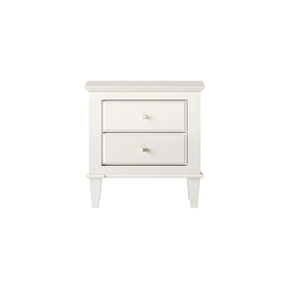 Szafka nocna Elia 2-szufladowa, front prosty