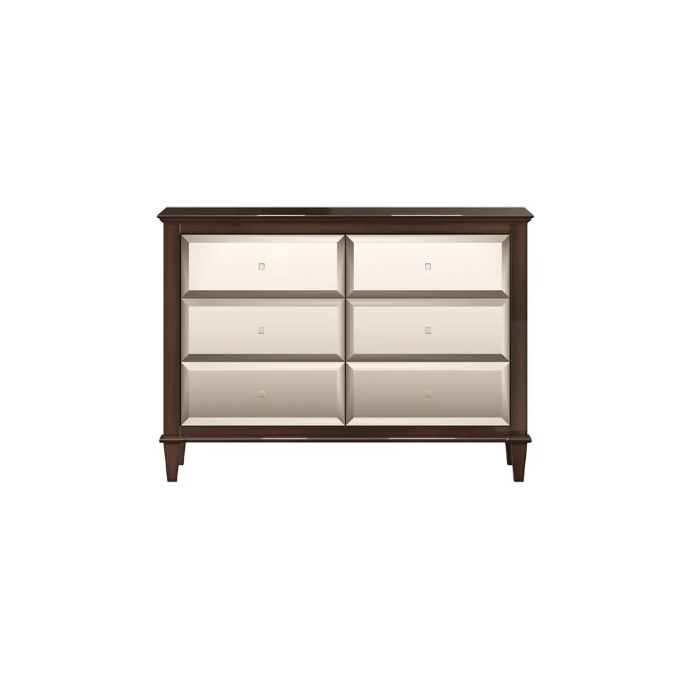 Komoda Elia 6-Szufladowa, front lustrzany