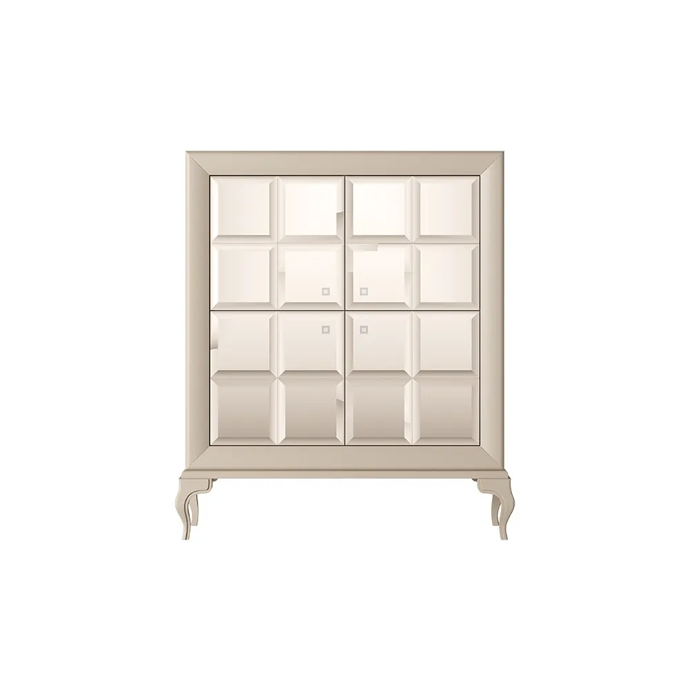 Komoda Luna kwadratowa z szufladami w środku