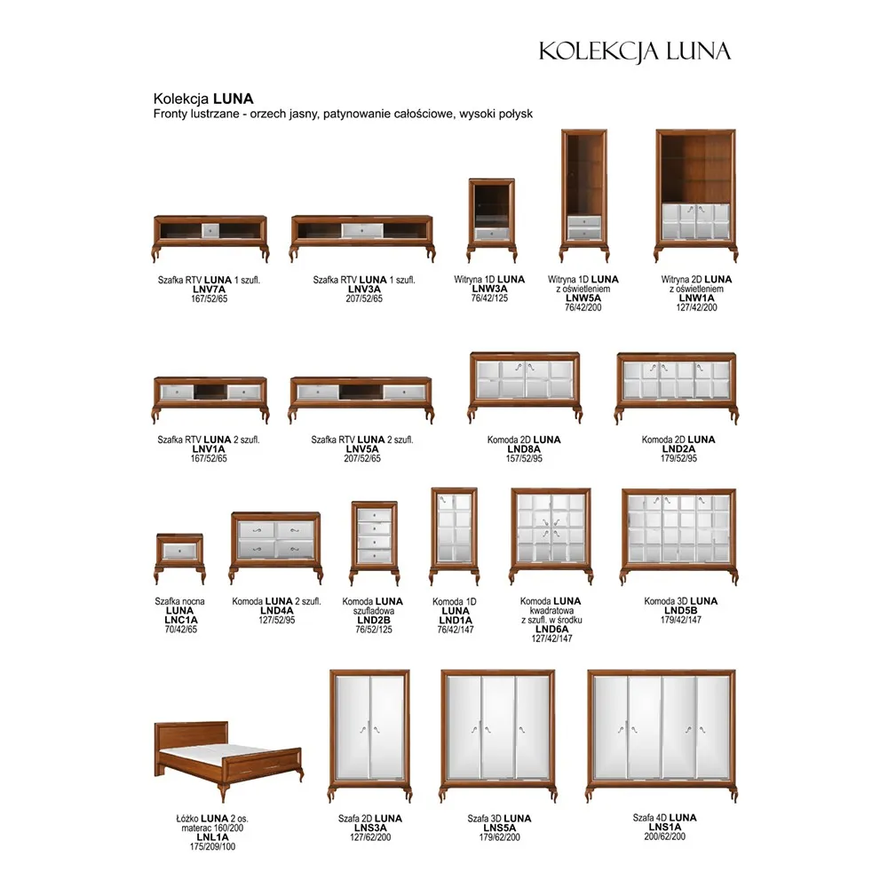Komoda Luna 3-drzwiowa - obrazek 2