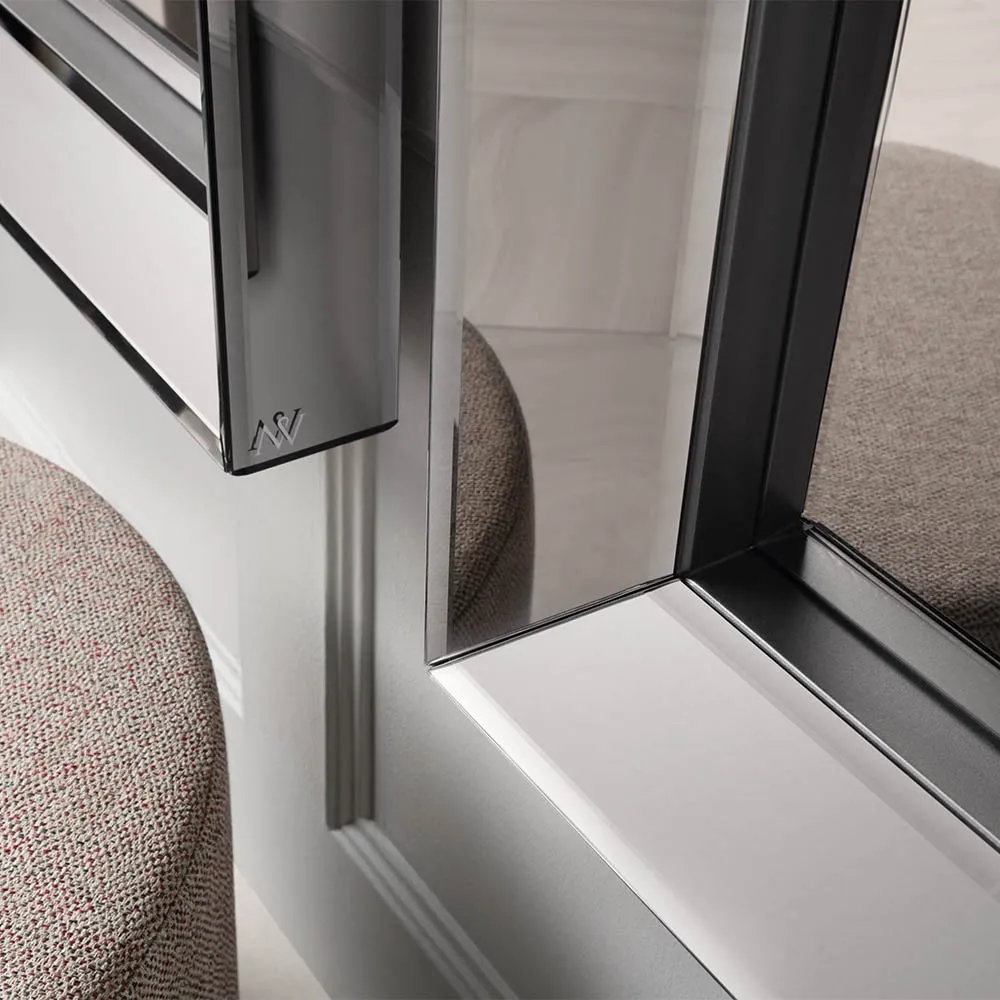 Lustro Simple prostokątne srebrne 100 cm - obrazek 2