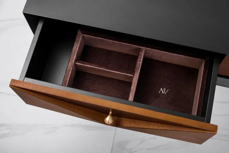 Konsola Gio 3-szufladowa, front kopertowy drewniany - obrazek 3