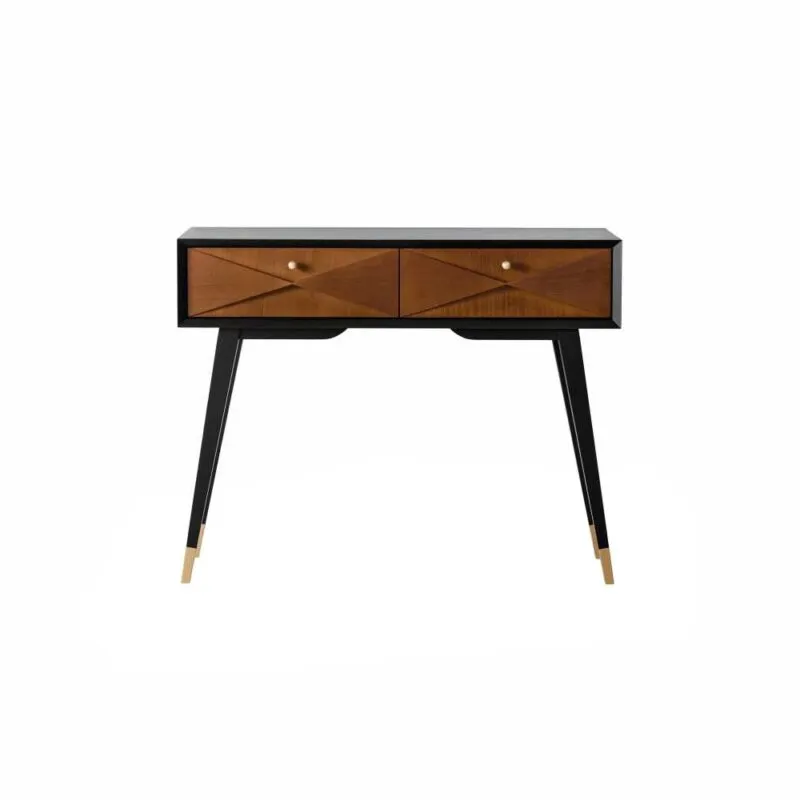 Konsola Gio 2-szufladowa, front kopertowy drewniany
