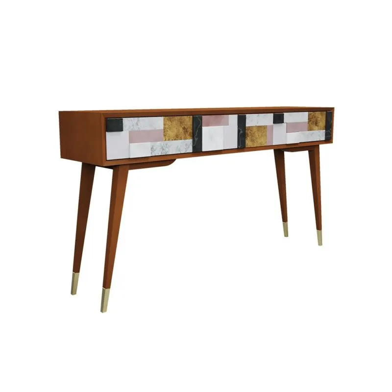 Konsola Gio 3-szufladowa, front mozaikowy - obrazek 2