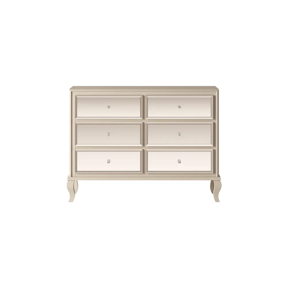 Komoda Musa 6-szufladowa, front lustrzany