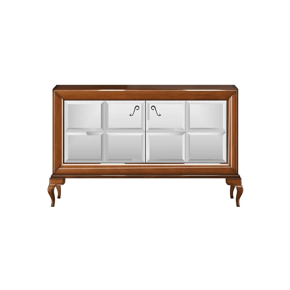 Komoda Luna 2-drzwiowa z szufladami w środku