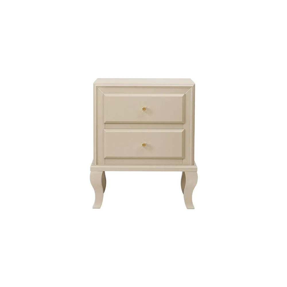 Szafka nocna Musa 2-szufladowa, front prosty