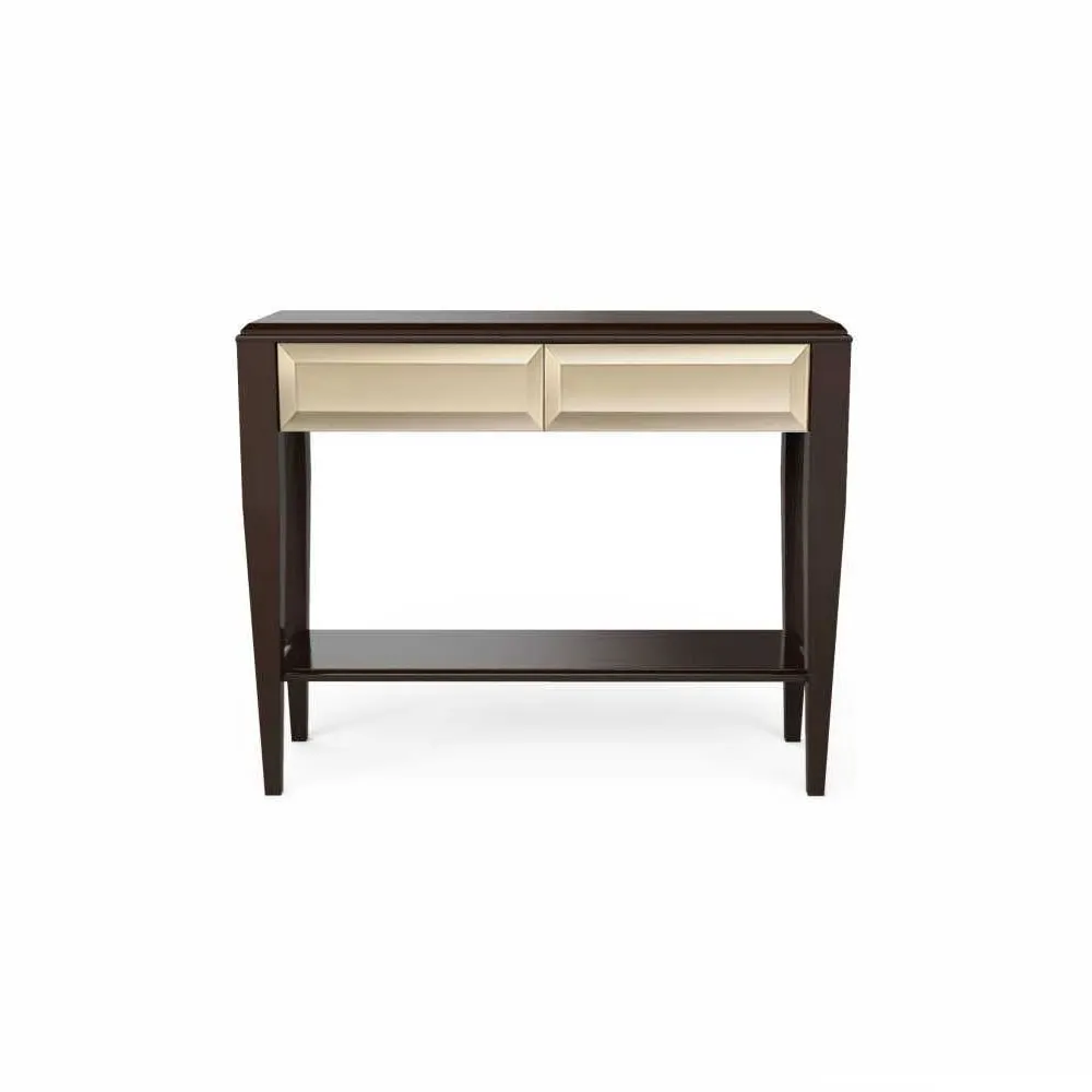 Konsola Emma 2-szufladowa, front lustrzany