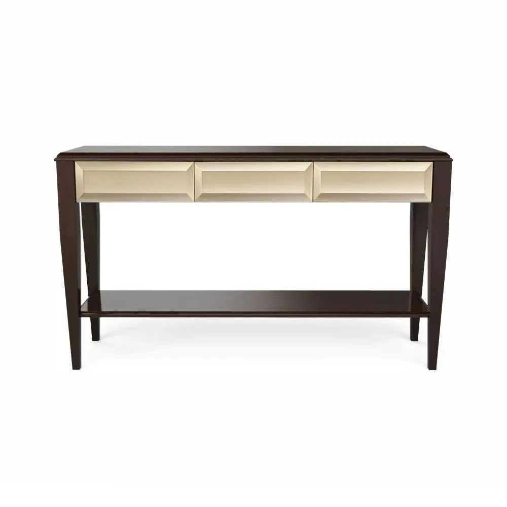 Konsola Emma 3-szufladowa, front lustrzany