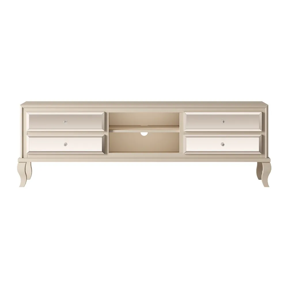 Szafka RTV Musa 4-szufladowa, Front lustrzany