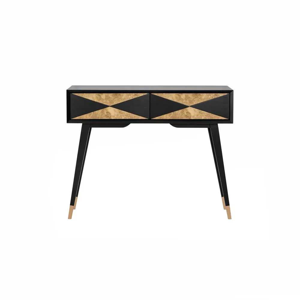 Konsola Gio 2-szufladowa, Fronty Kopertowe Lustrzane