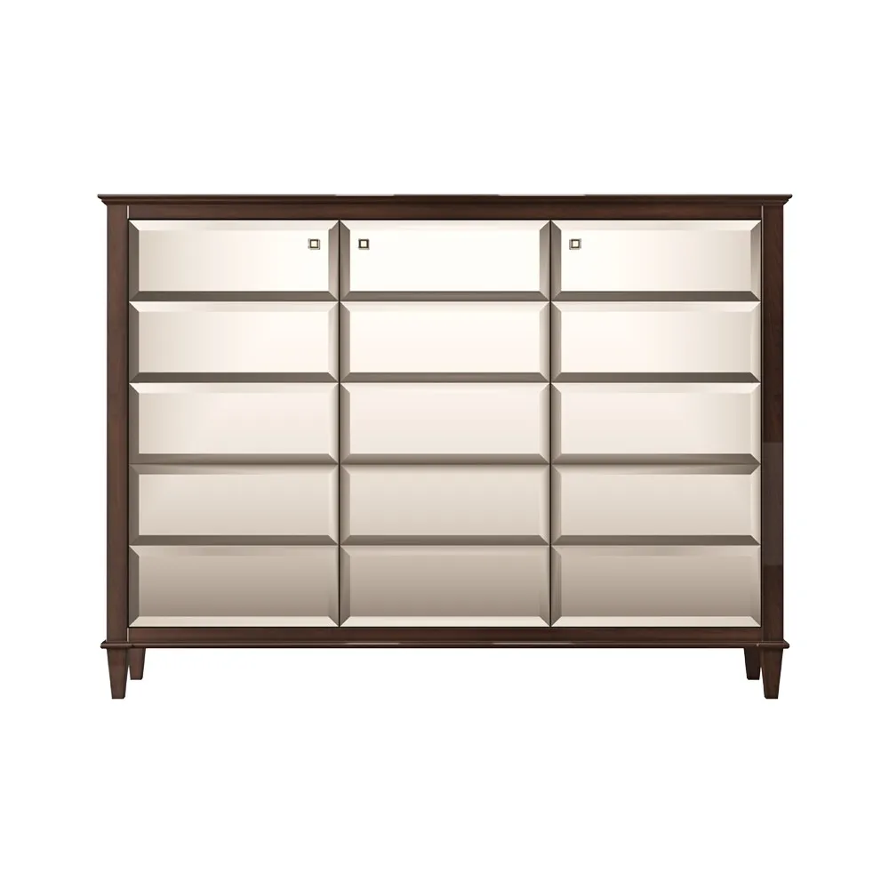 Komoda Elia 3-drzwiowa, wysoka, front lustrzany